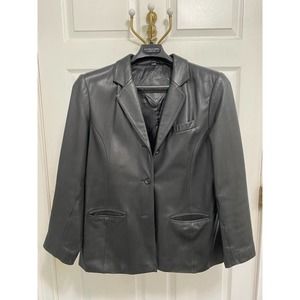 Jacqueline Ferrar Leather Blazer